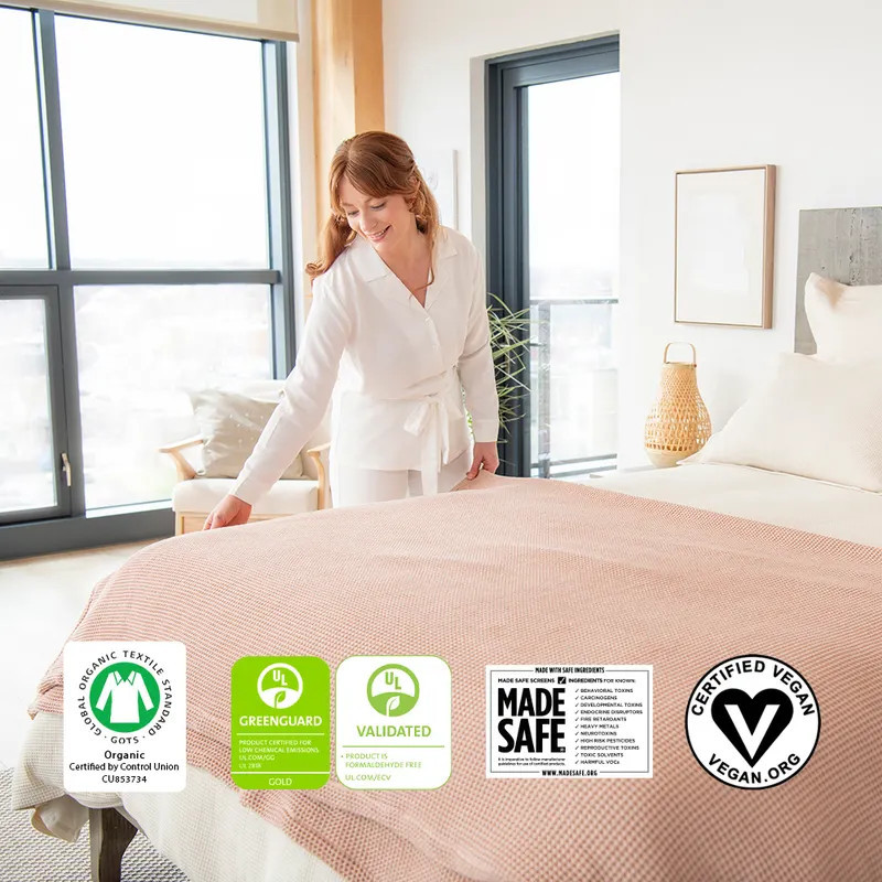 Organic Cotton Waffle Blankets | Naturepedic