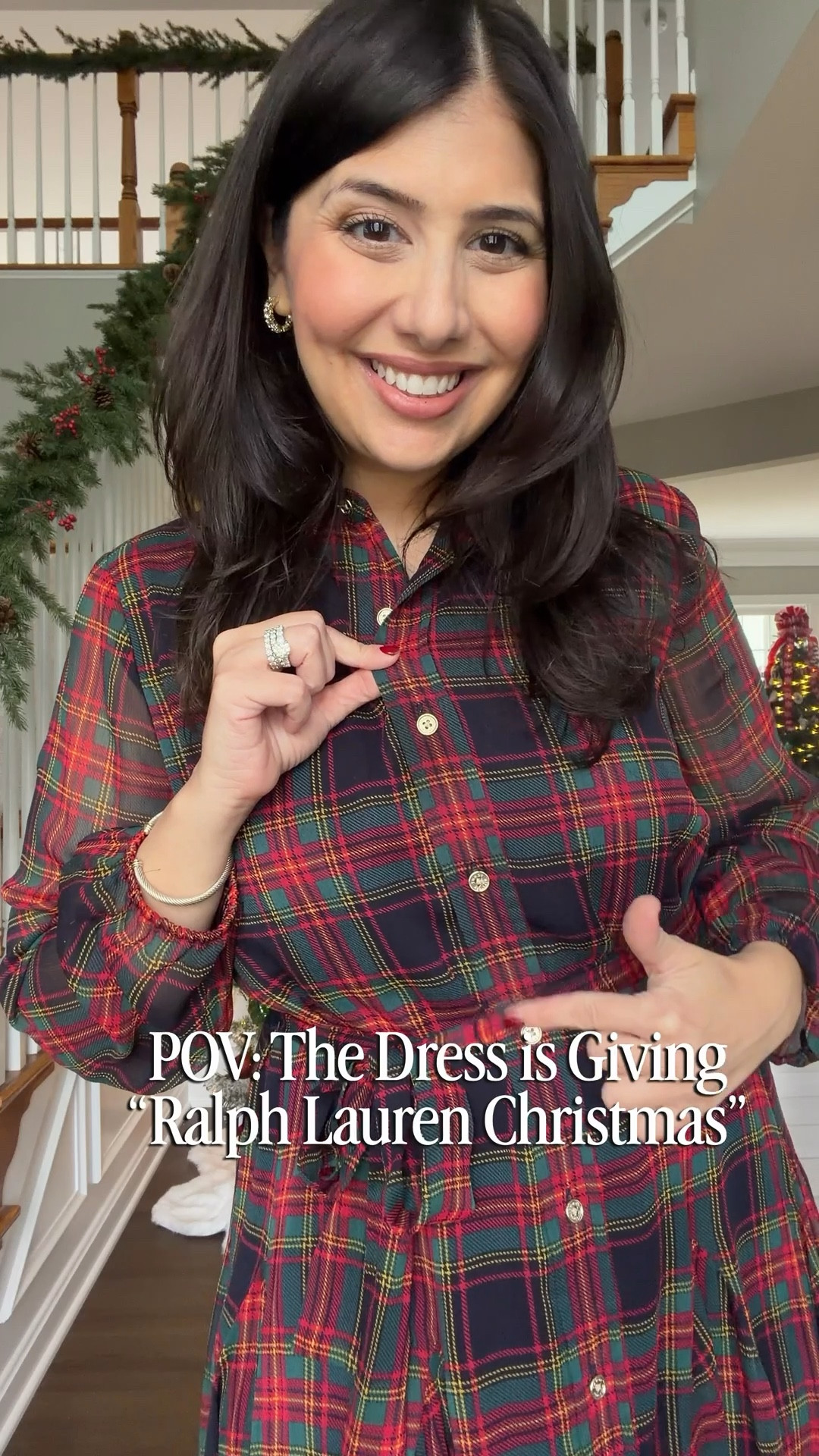 This dress feels so on trend right now without the Ralph Lauren price tag! Currently on sale and great for anyone postpartum (very flattering - I sized up to a small) or nursing (functional buttons for the win). 🎅🏼🤶🏼

#LTKPetite #LTKHoliday #LTKmomlife