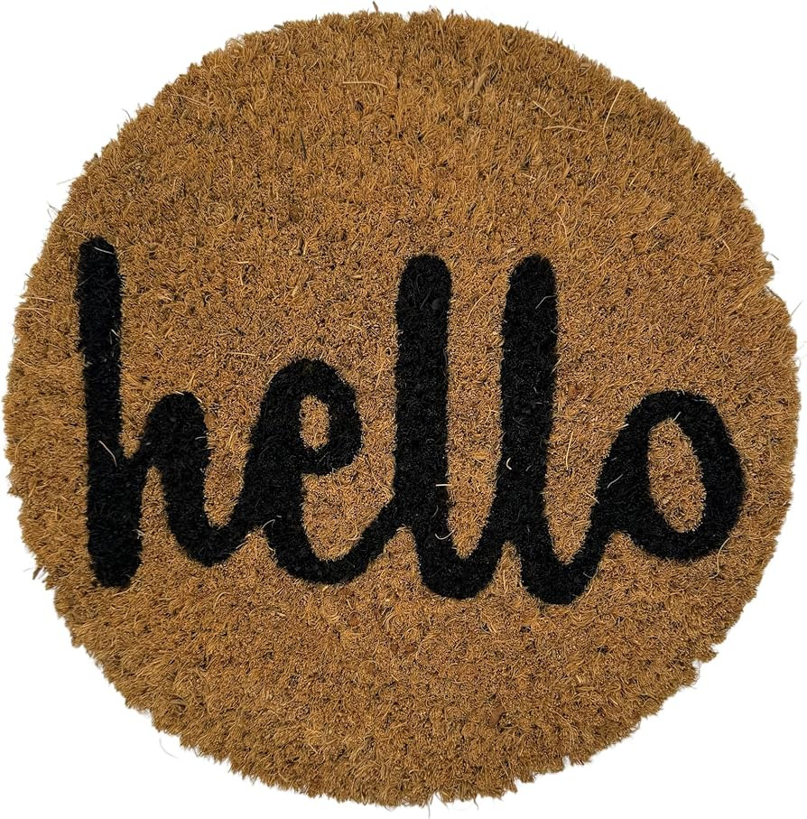 Hello, 9 Inch Round Insert for 2' X 3' Doormat, Fits Calloway Mills 160012436 Door Mat | Amazon (US)