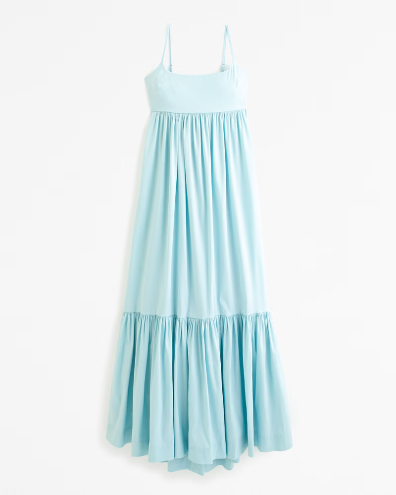Drama Skirt Bow-Back Gown | Abercrombie & Fitch (US)