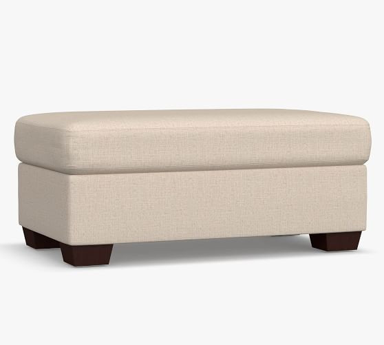 York Upholstered Ottoman-And-A-Half | Pottery Barn (US)