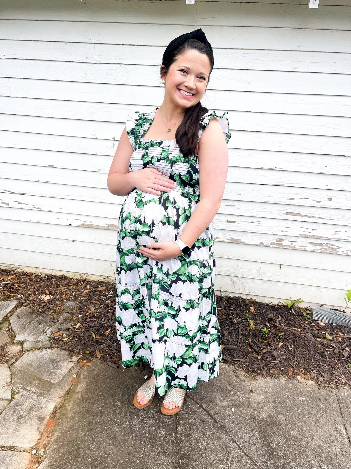 Black Floral Maternity Plus Maxi … curated on LTK