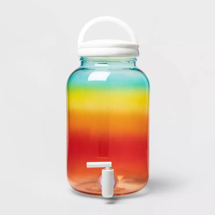 Blush Plastic Beverage Dispenser — Memorable Events