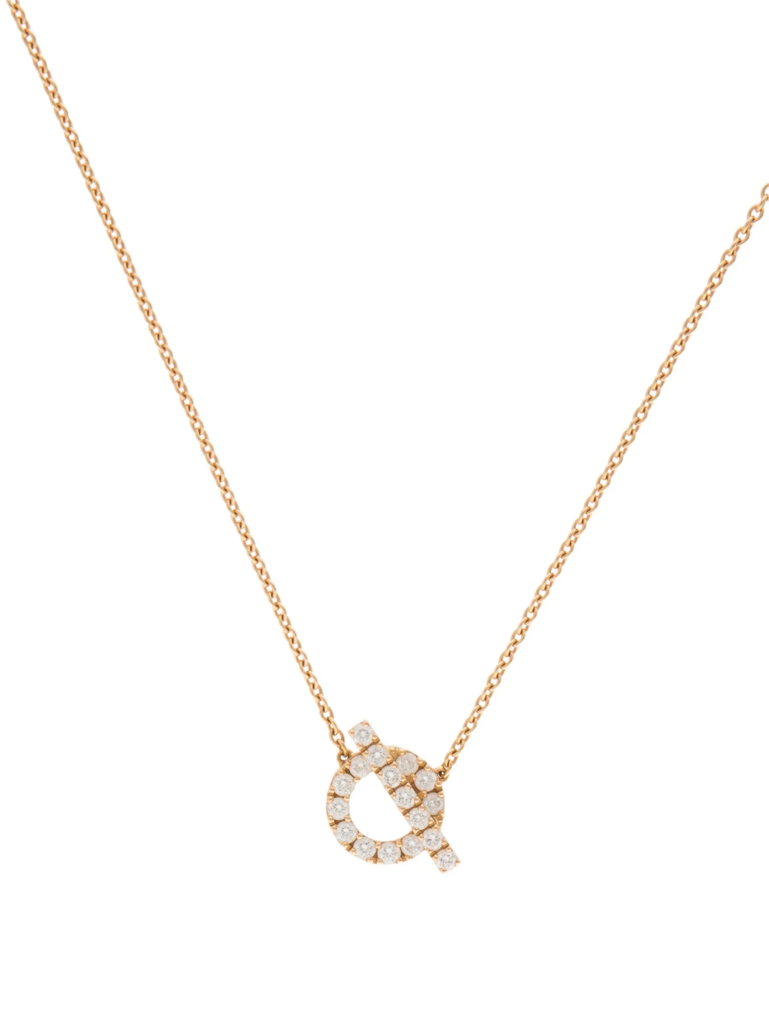 18K Diamond Finesse Pendant Necklace | The RealReal