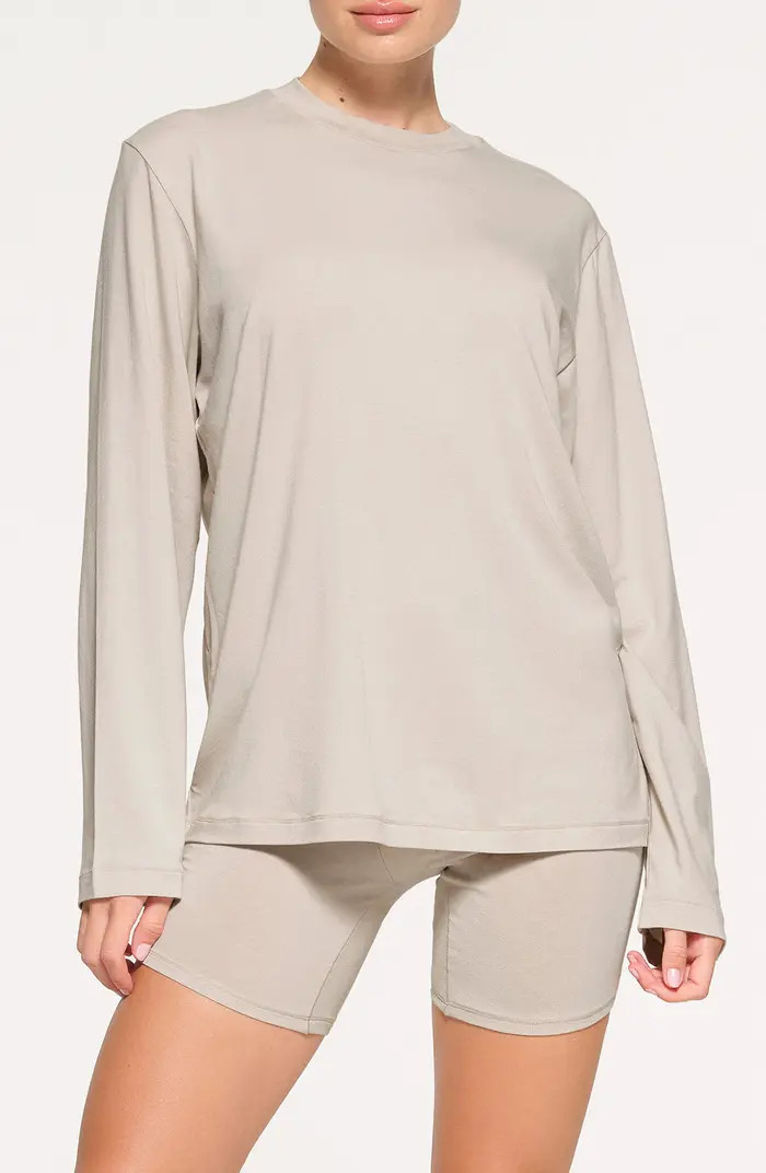 SKIMS Boyfriend Long Sleeve T-Shirt | Nordstrom | Nordstrom