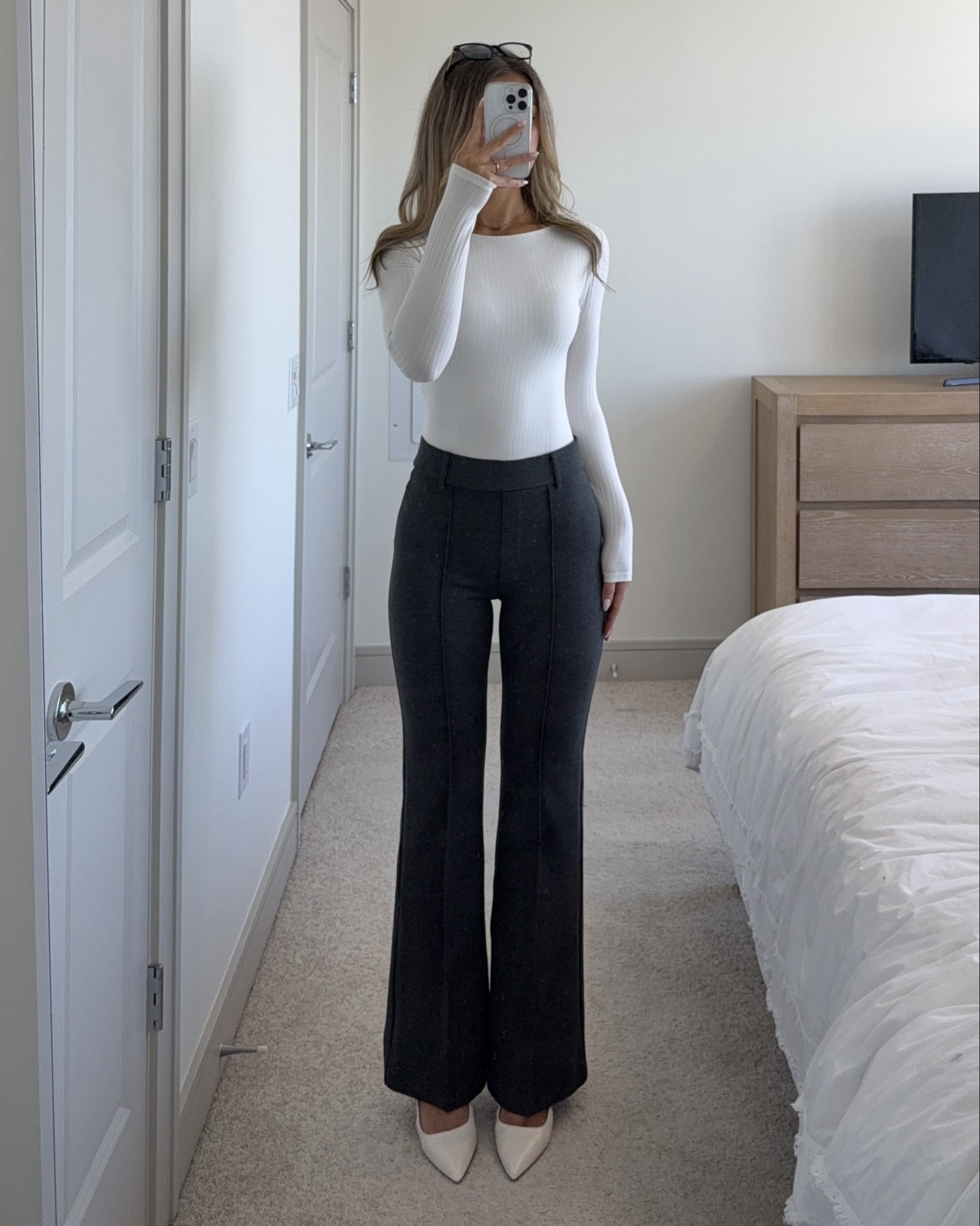 obsessed with these @onequince trousers 👩🏼‍💼🤍 #quincepartner

#LTKWorkwear