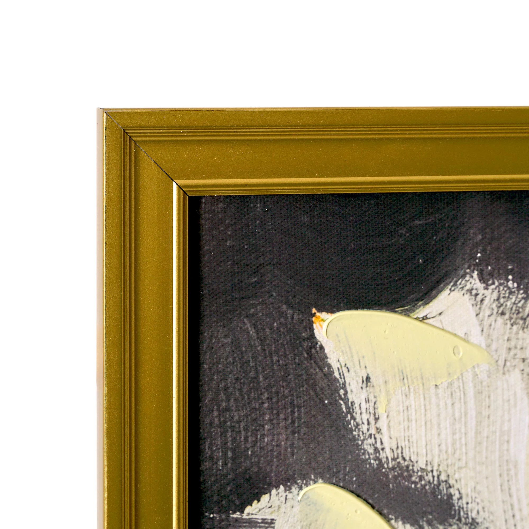 Beautiful Hand Painted Romantic White Florals Gold Wood Framed Canvas Wall Art by Drew Barrymore ... | Walmart (US)