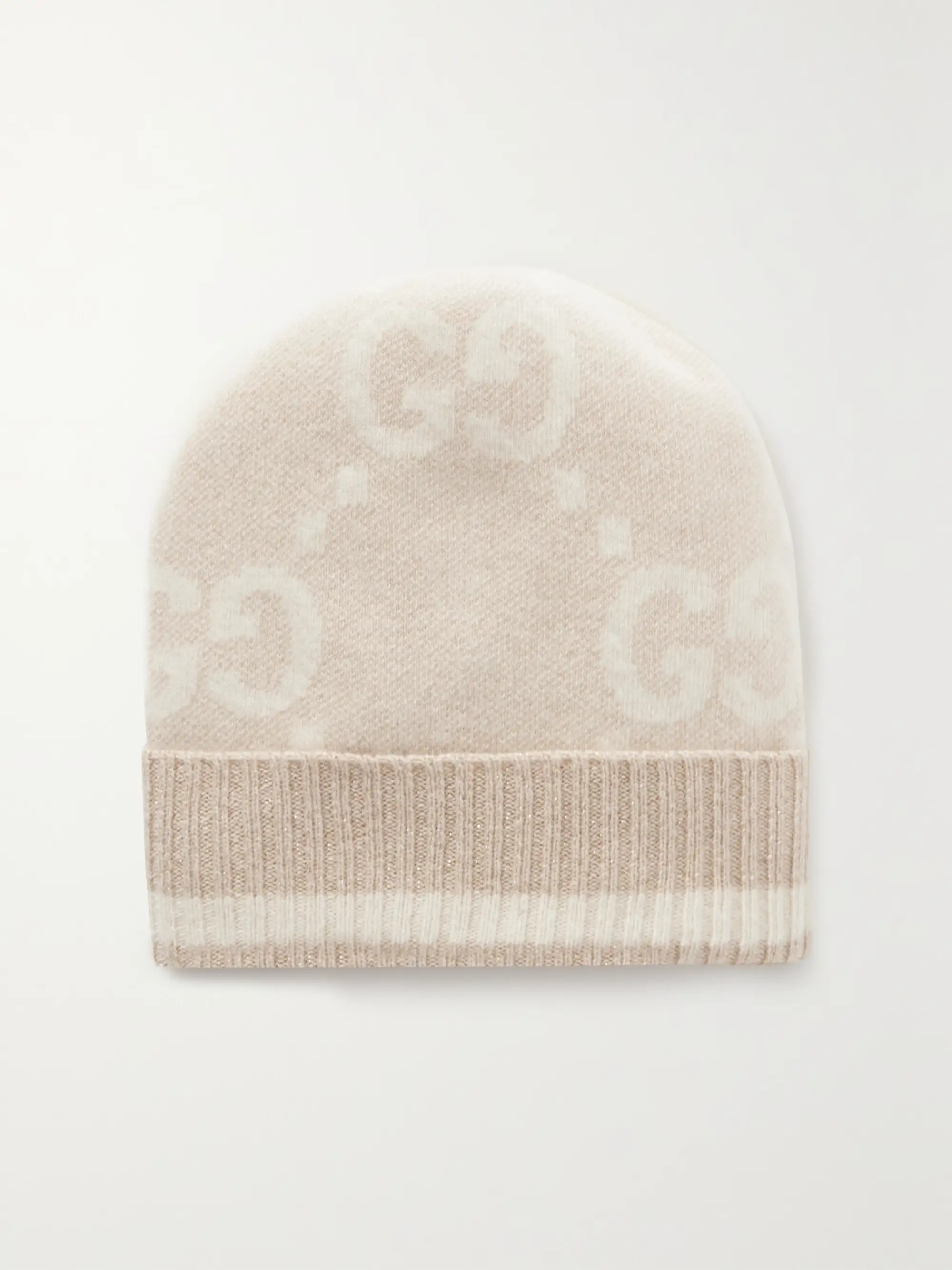 Metallic jacquard-knit cashmere-blend beanie | NET-A-PORTER (US)