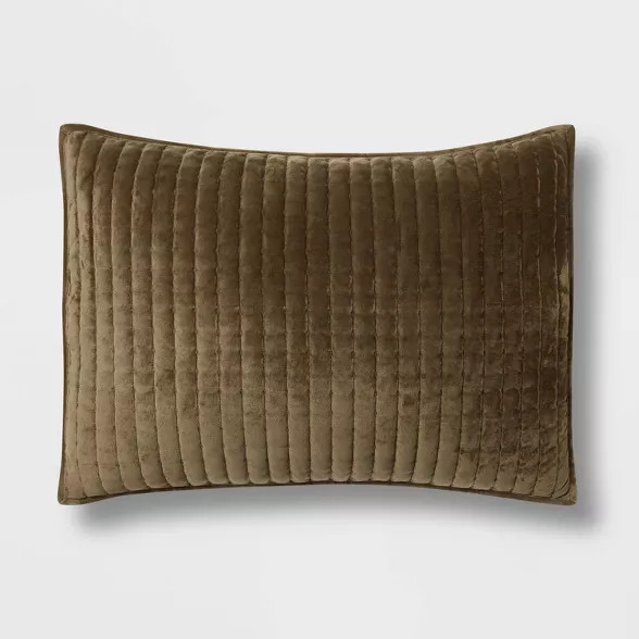 Velvet Solid Quilt Sham - Threshold™ | Target