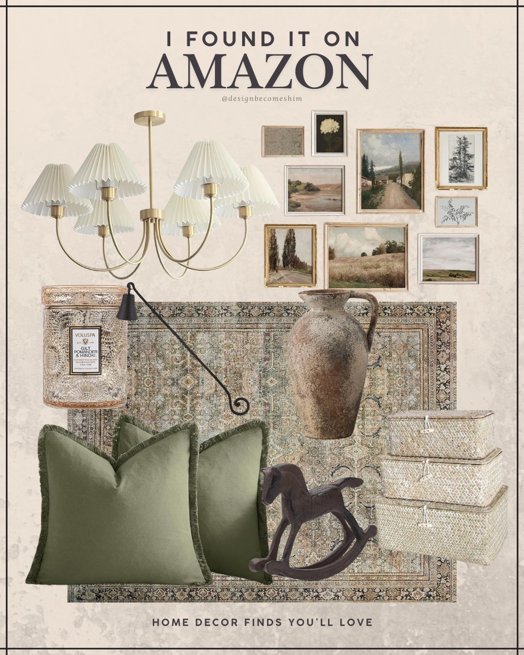 Shop my latest Amazon Home finds!

Pillows, chandelier, pleated, gallery wall, vase, storage, rug, wick trimmer, horse

#LTKSeasonal #LTKHome #LTKSpringSale