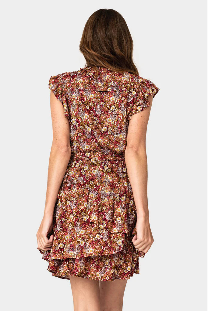 Ruffles For Days Wrap Dress with Belt | Gibson