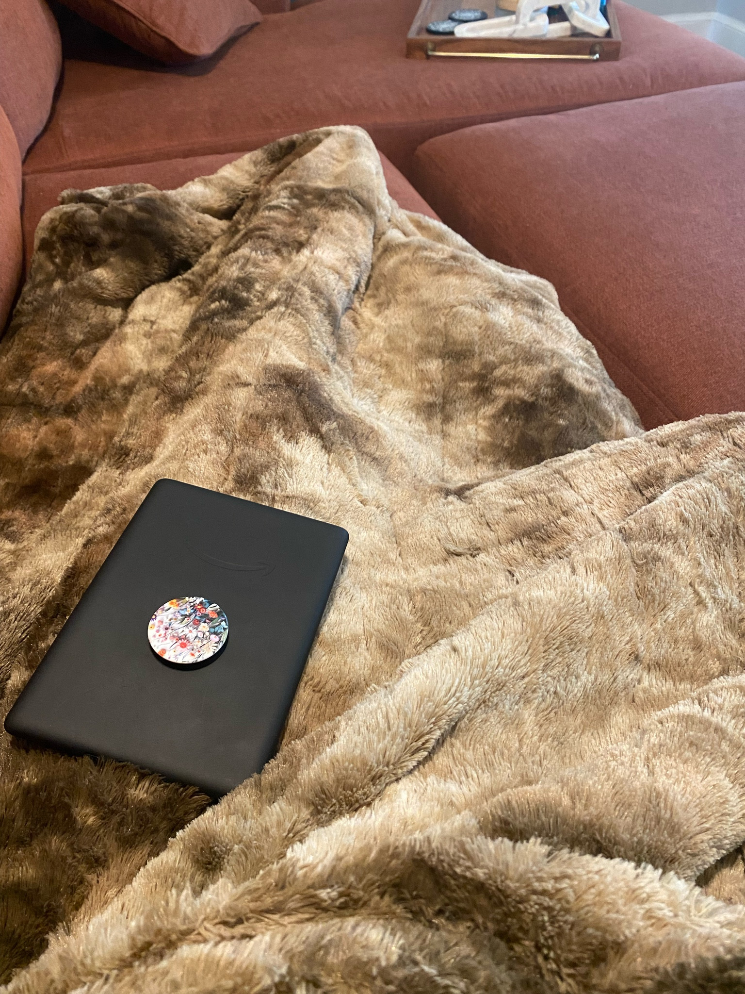 I’ve spent so much time reading on my kindle, on the couch, under this heated blanket. If you’re looking for a modular sofa, I love this one! There is also a “build your own” option to fit perfectly into your space. The fabric is a mix of durable and cozy, the color is accurately named “spice.” 

#LTKHome #LTKFamily