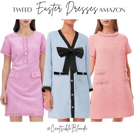 Tweed dresses
Amazon dresses
Easter dresses
Wedding guest dresses 
Dresses under $100


#LTKfindsunder100 #LTKSeasonal #LTKwedding