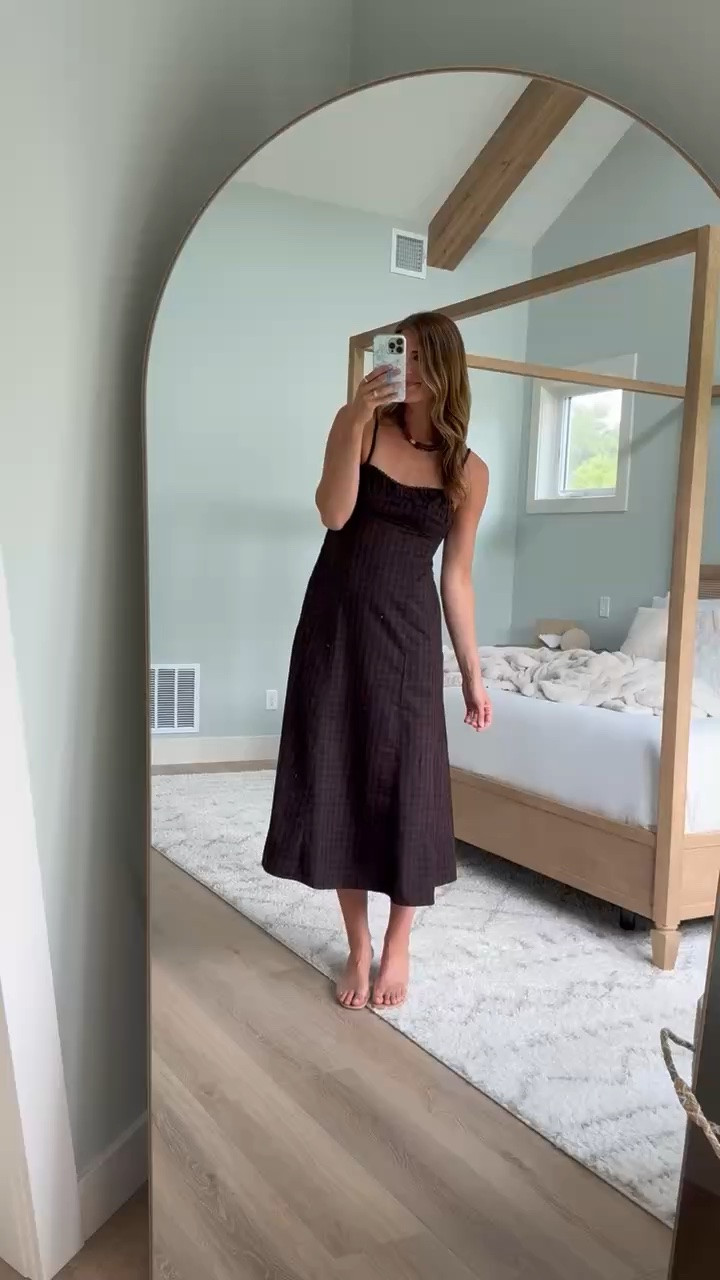 This Target dress is such a good find for fall. Add boots and a jacket once it cools down, or wear it on its own now for an easy one piece outfit that still feels seasonal.

Target dress, Target fall fashion, Fall dress, Tall girl fashion, Tall friendly clothing, Fall outfit ideas, Target fashion finds, Transitional outfit, Fall dresses, Everyday dress, Affordable fall fashion, StangandCo @Target