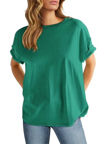ANRABESS Women's Oversized Casual Loose Fit Short Sleeve Crewneck Summer Trendy Boxy T-Shirts Top... | Amazon (US)
