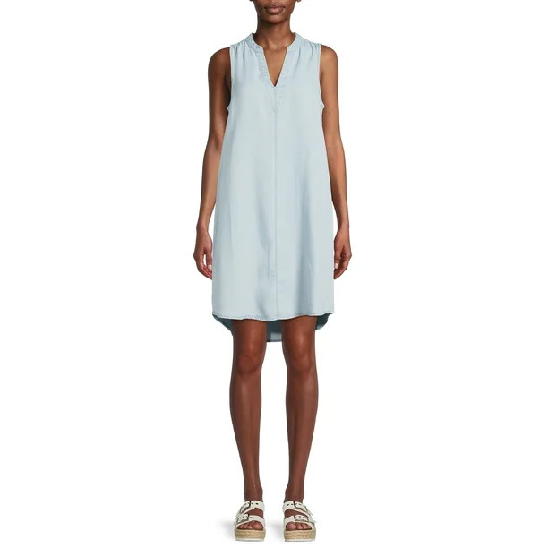 Time and Tru Women's Sleeveless Woven Dress | Walmart (US)