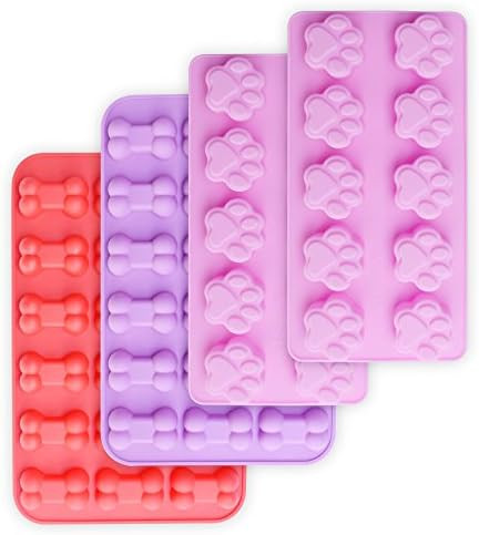 homEdge Puppy Dog Paw and Bone Silicone Molds, Non-Stick Food Grade Silicone Molds for Chocolate, Ca | Amazon (US)