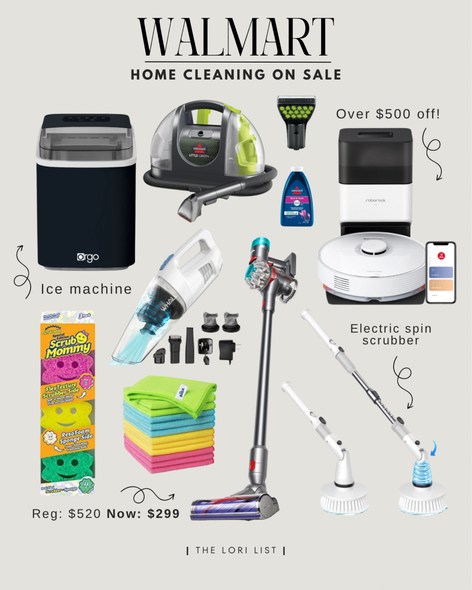 Walmart home cleaning on SALE 🫧 ✨ Major markdowns on the best quality cleaning appliances 🙌🏻

cleaning essentials, cleaning product, spring cleaning, clean home, home cleaning, best cleaners, all purpose cleaner, Walmart home, home, kitchen cleaner, sanitizer, scrub daddy, vacuum, Dyson vacuum, robot vacuum, ice maker, sale alert, sales, holiday gifts, home gifts, carpet cleaner, ice machine 

#LTKSaleAlert #LTKHome #LTKSeasonal