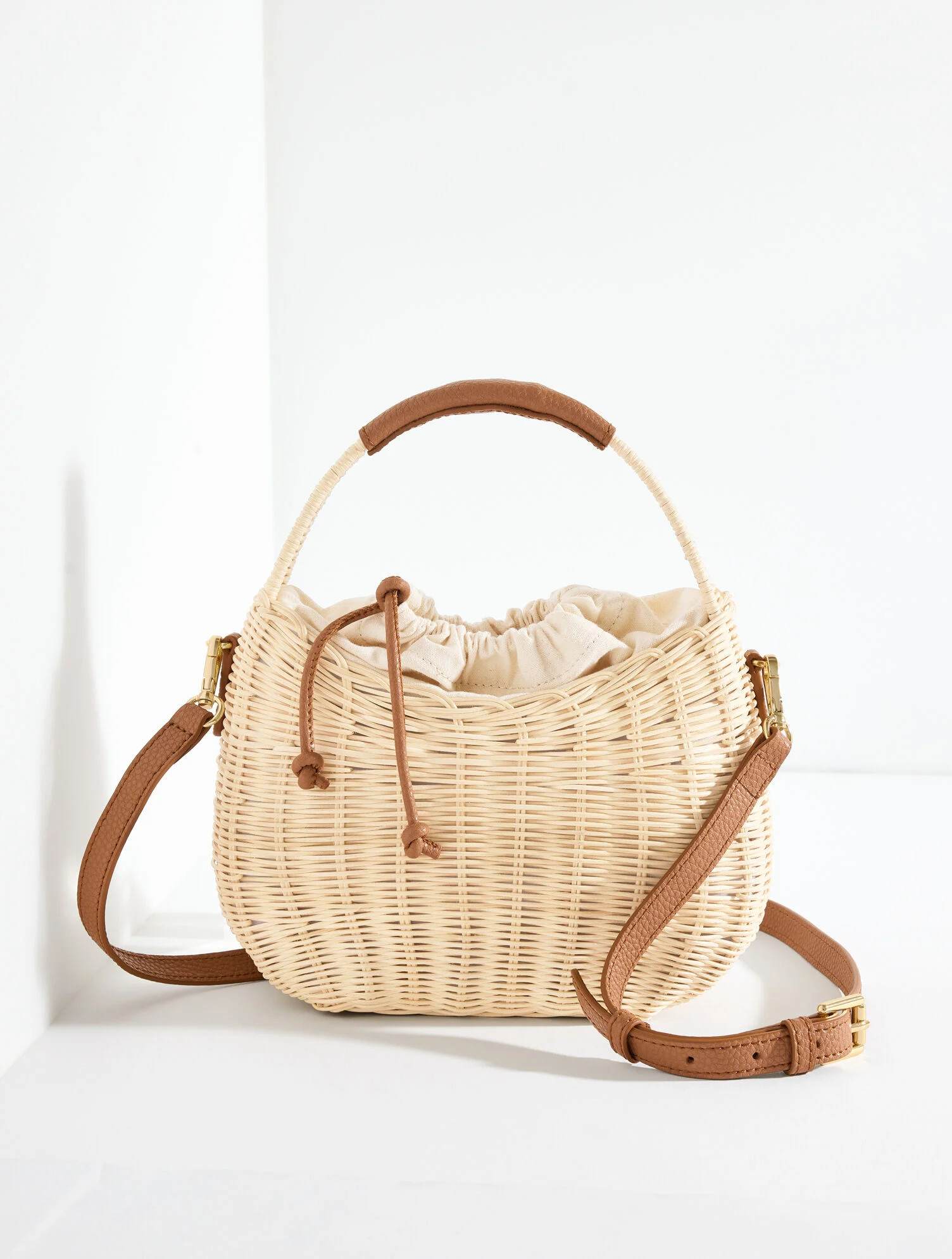 Wicker Hobo Basket Bag | Talbots