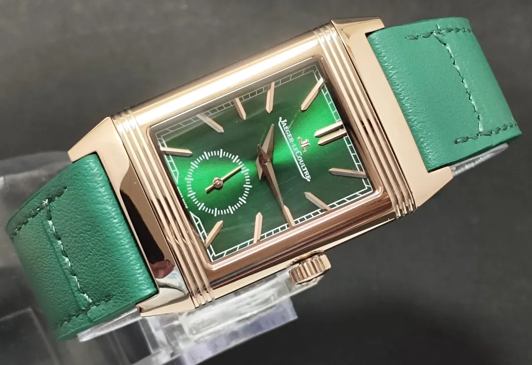 Vintage Jaeger Le-Coultre Reverso Green Dial Sub Second Quartz Signed Crown Men's Wrist Watch | Etsy (US)