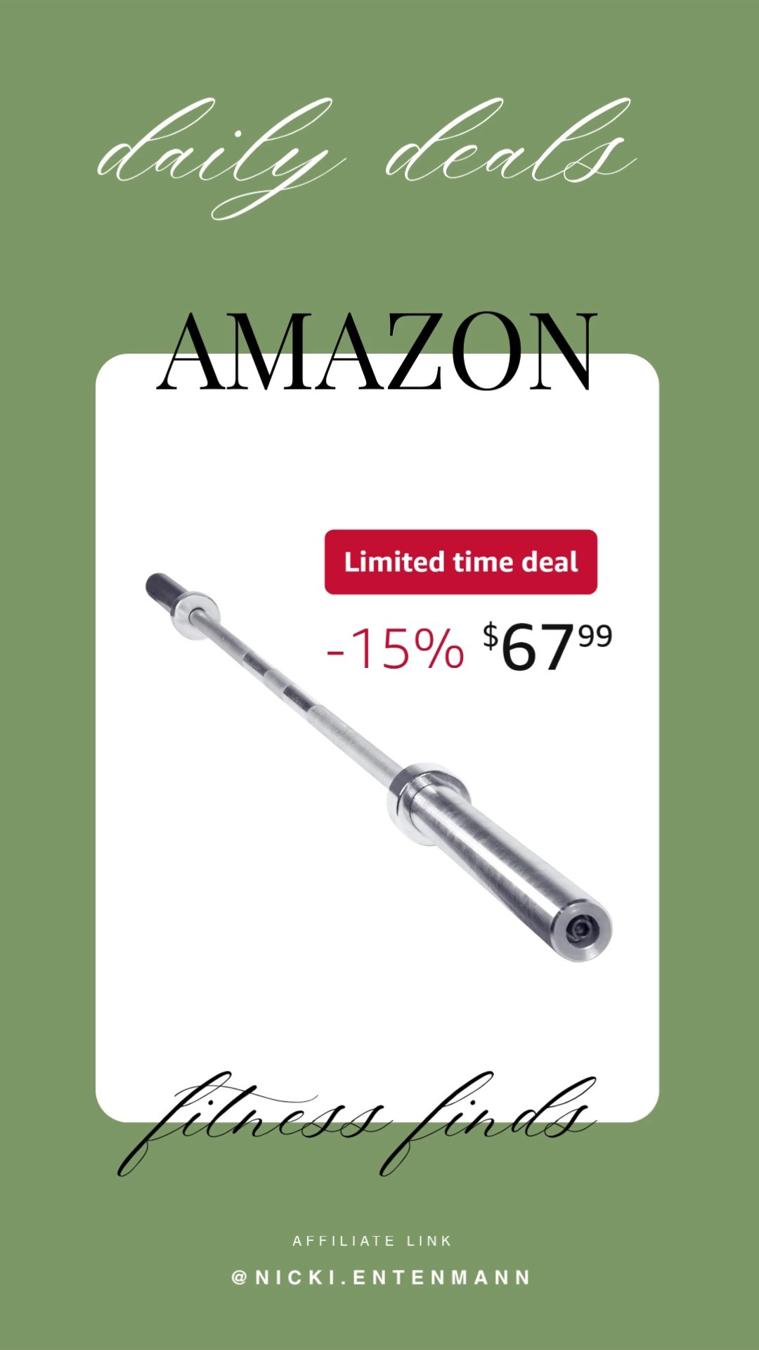 These 2 inch Olympic 7 ft barbell bars bring cheerful strength and effortless power to everyday training with durable flair. #OlympicBarbell #BarbellBars #WeightTraining #StrengthGoals #HomeGymEssentials #FitnessGear #WorkoutTools #ActiveLife #GymStyle #HealthyLiving 🏋️‍♂️✨💪
 

 #LTKfitnessgoals #LTKActive #LTKHome