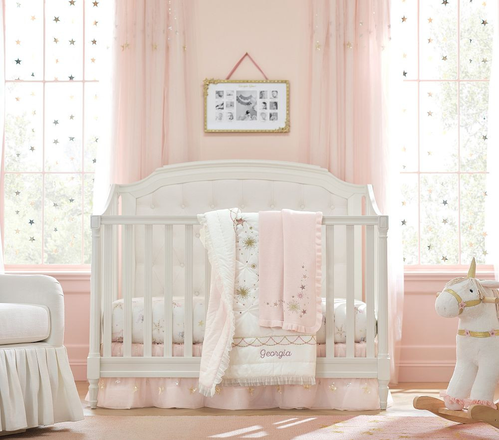 Blythe 3-In-1 Upholstered Convertible Crib | Pottery Barn Kids