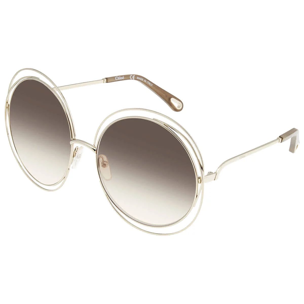 Chloe Grey Round Ladies Sunglasses CE114SD 769 62 | Walmart (US)