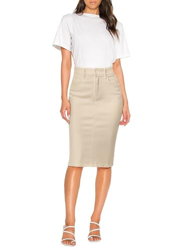 Lexi Womens Super Comfy Hyper Stretch Denim Skirt | Amazon (US)