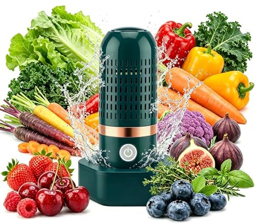 Fruit and Vegetable Washing Machine, Produce Purifier Cleaner Washing Machine,Portable Food Purification for Deep Cleaning Veggie Grains Rice Meat Seafood,Waterproof Food Cleaner for Home Travel Use | Amazon (US)