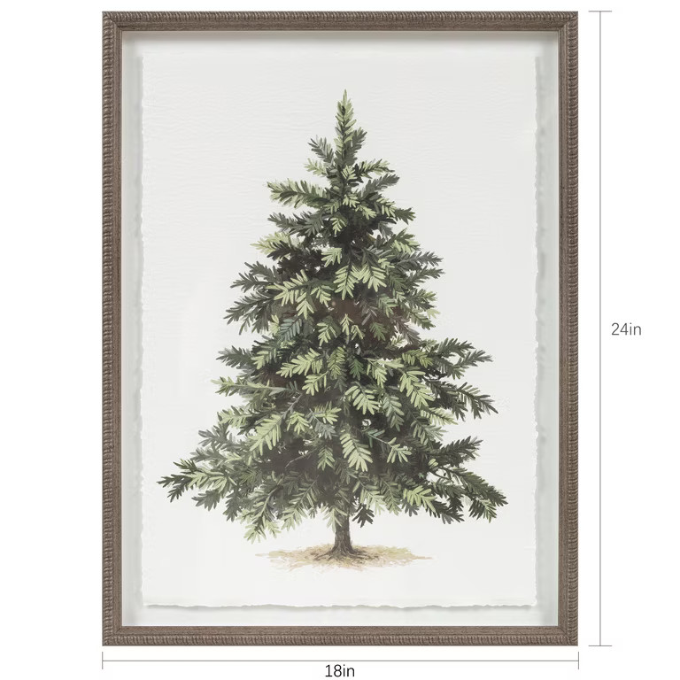 My Texas House Lone Pinetree Framed Wall Art 18x24 | Walmart (US)
