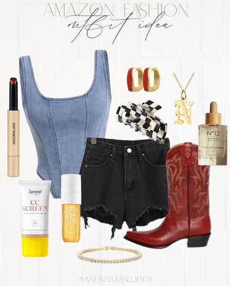 Amazon Fourth of July Summer outfit idea that’s perfect for a concert or casual night out! Loving denim right now. #Founditonamazon #amazonfashion #inspire

#LTKFindsUnder50 #LTKFindsUnder100 #LTKStyleTip