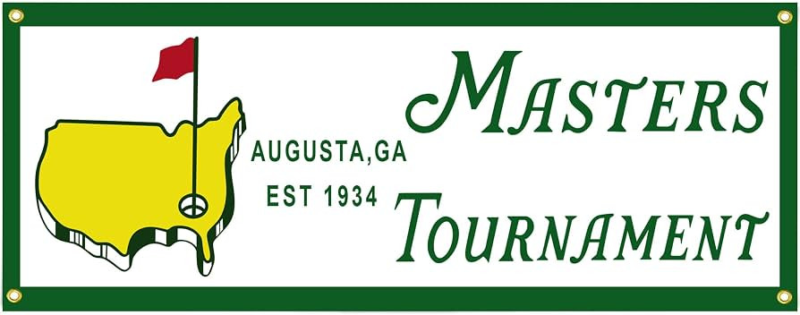 Golf Masters Tournament Augusta Banner Flag 24x72 Inche for Golf Fest Sign Poster Tapestry 5 Grom... | Amazon (US)