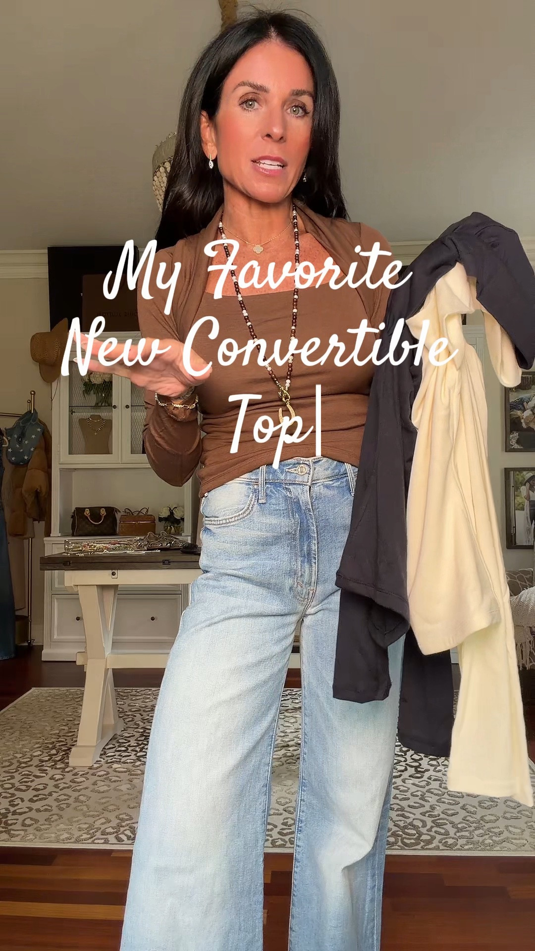 The best convertible top! Wearing a small

#LTKootd #LTKSeasonal #LTKSaleAlert
