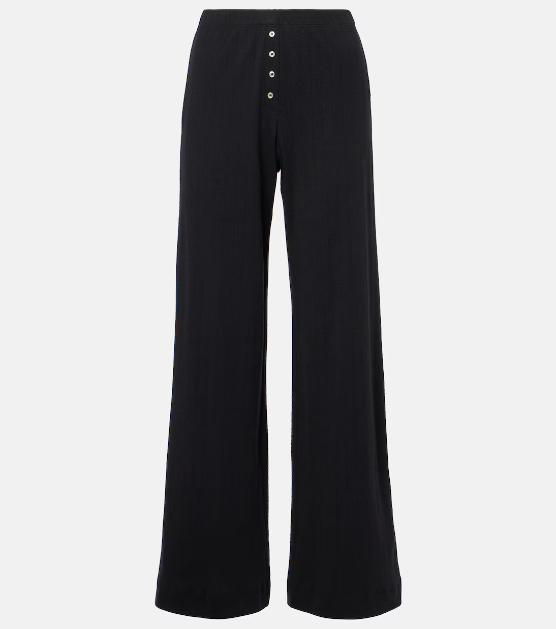 Pointelle cotton jersey wide-leg pants | Mytheresa (UK)