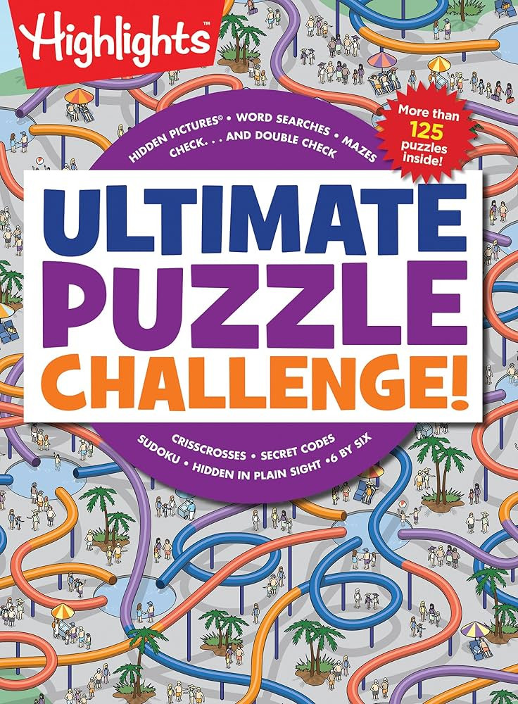 Ultimate Puzzle Challenge!: 125+ Brain Games for Kids, Mazes, Brain Teasers, Word Searches, Cross... | Amazon (US)
