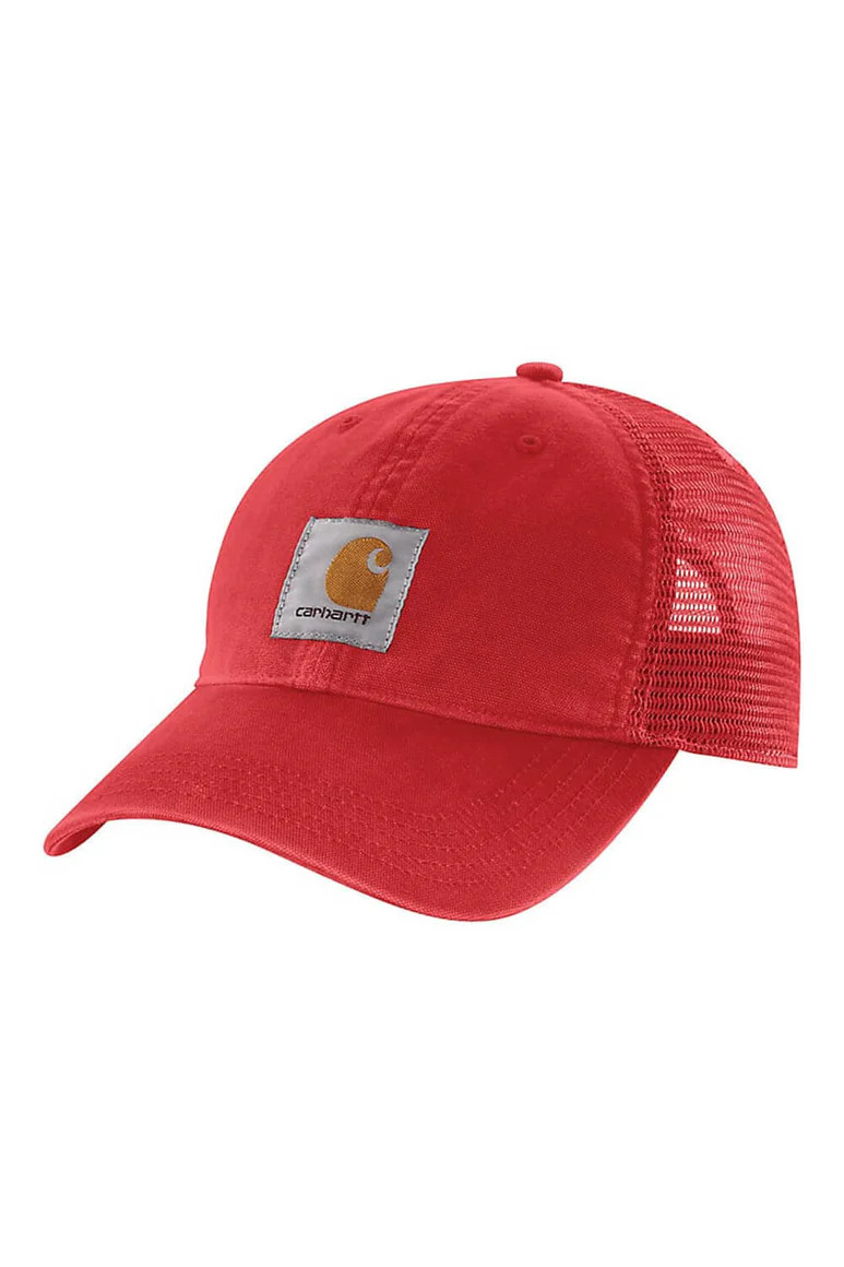 Carhartt Canvas Mesh Back Cap in Red | Glik's