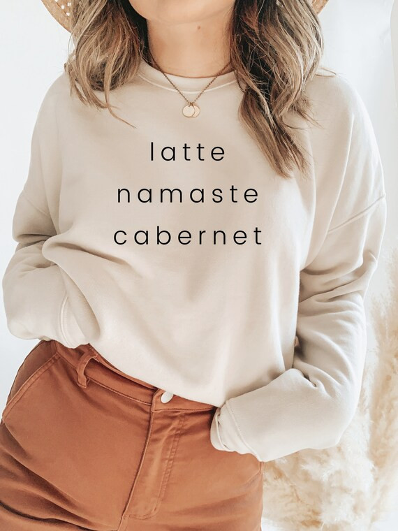 Yoga Sweatshirt | Yoga Shirts Women | Women's Yoga Top | Yoga Gift for Her | Wine Lover Sweatshir... | Etsy (US)