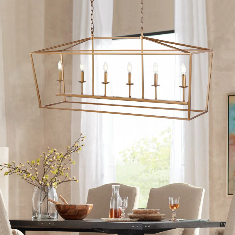 Maggiemae 6 - Light Kitchen Island Linear Pendant | Wayfair North America