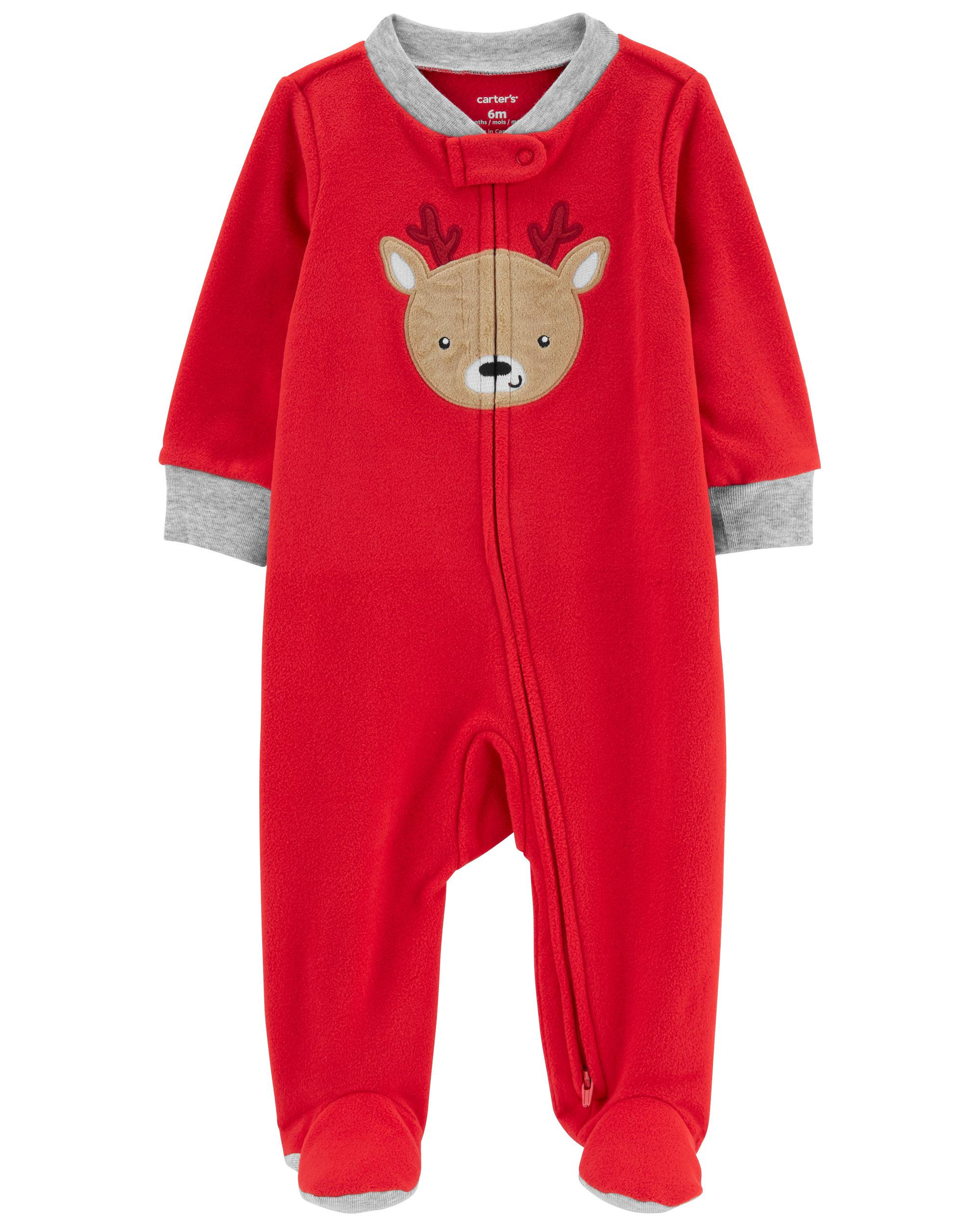 Baby Reindeer Zip-Up Fleece Sleep & Play | Carter's
