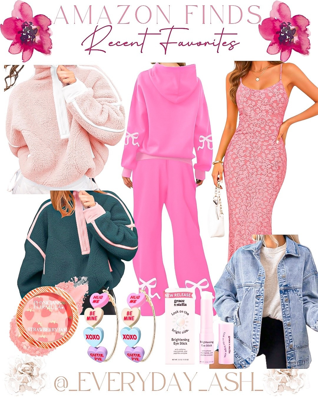 Amazon // recent favorites 💕


Pink lounge set, travel outfit, pink dress, beauty finds, makeup, earrings, Valentine’s Day, gift for her, denim jacket, Amazon fashion 

#LTKValentine #LTKSeasonal #LTKootd