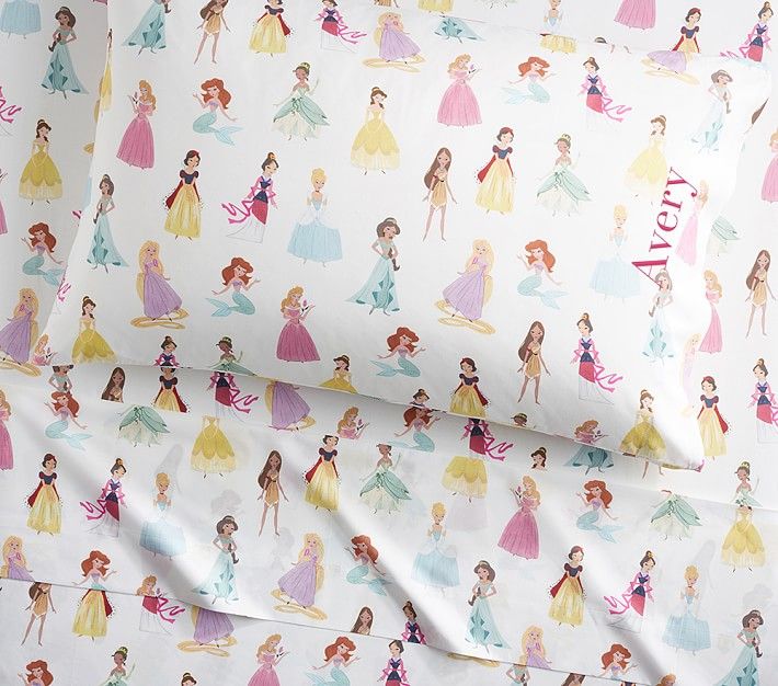 Disney Princess Sheet Set & Pillowcases | Pottery Barn Kids