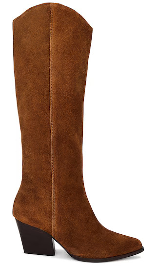 Begging You Boot in Cognac Suede | Revolve Clothing (Global)