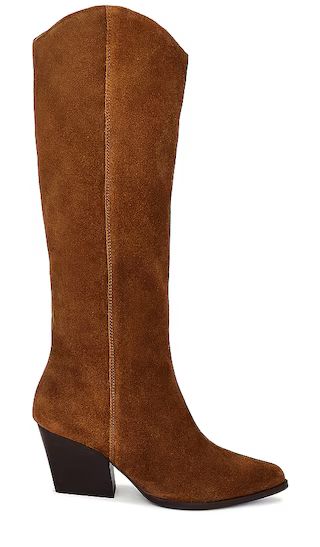 Begging You Boot in Cognac Suede | Revolve Clothing (Global)