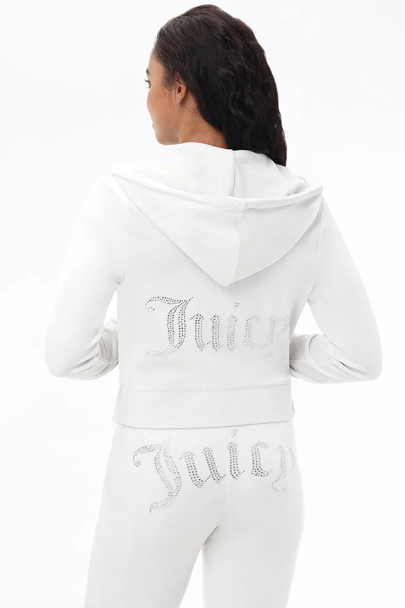 OG Big Bling Velour Hoodie | Juicy Couture