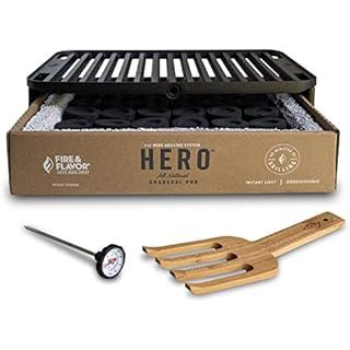 Fire & Flavor FFG23 Hero System Bundle Charcoal Grill, Black | Amazon (US)