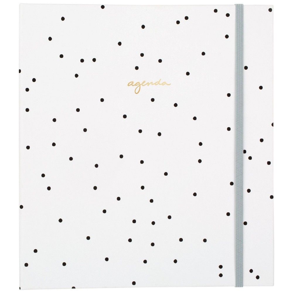 2021-22 Academic Planner 8.75"" x 6.875"" Concealed Wire Weekly/Monthly Black & White Dot - Sugar Pa | Target