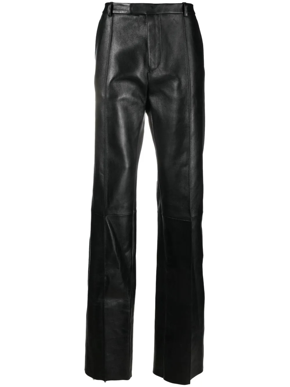 pantalon en cuir à coupe droite | Farfetch Global