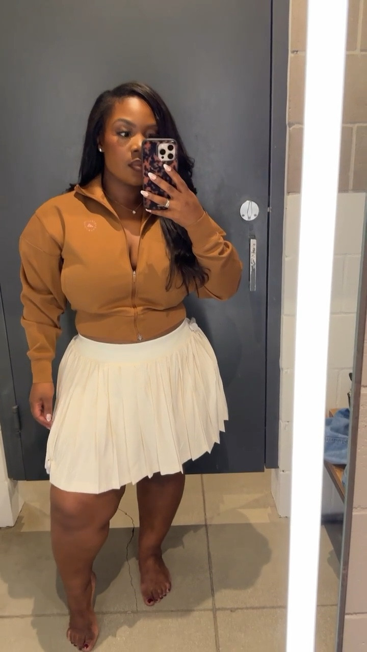 Stella McCartney x Adidas 🤎 

Trying to stop myself from buying this jacket in all 3 colors 😂

Skirt is on sale at Adidas! 


#LTKSaleAlert #LTKActive #LTKMidsize