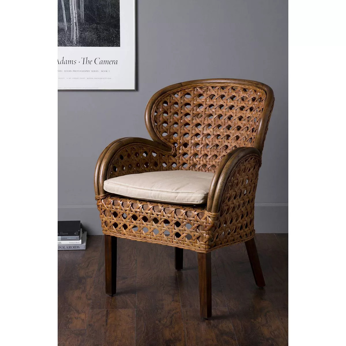 Margherita Rattan Accent Chair Brown - East at Main | Target