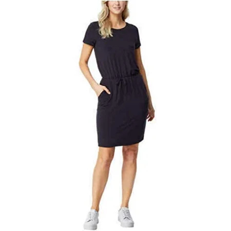 32 DEGREES Cool Ladies Comfy Dress Elastic Waist Black small (X-Large) | Walmart (US)